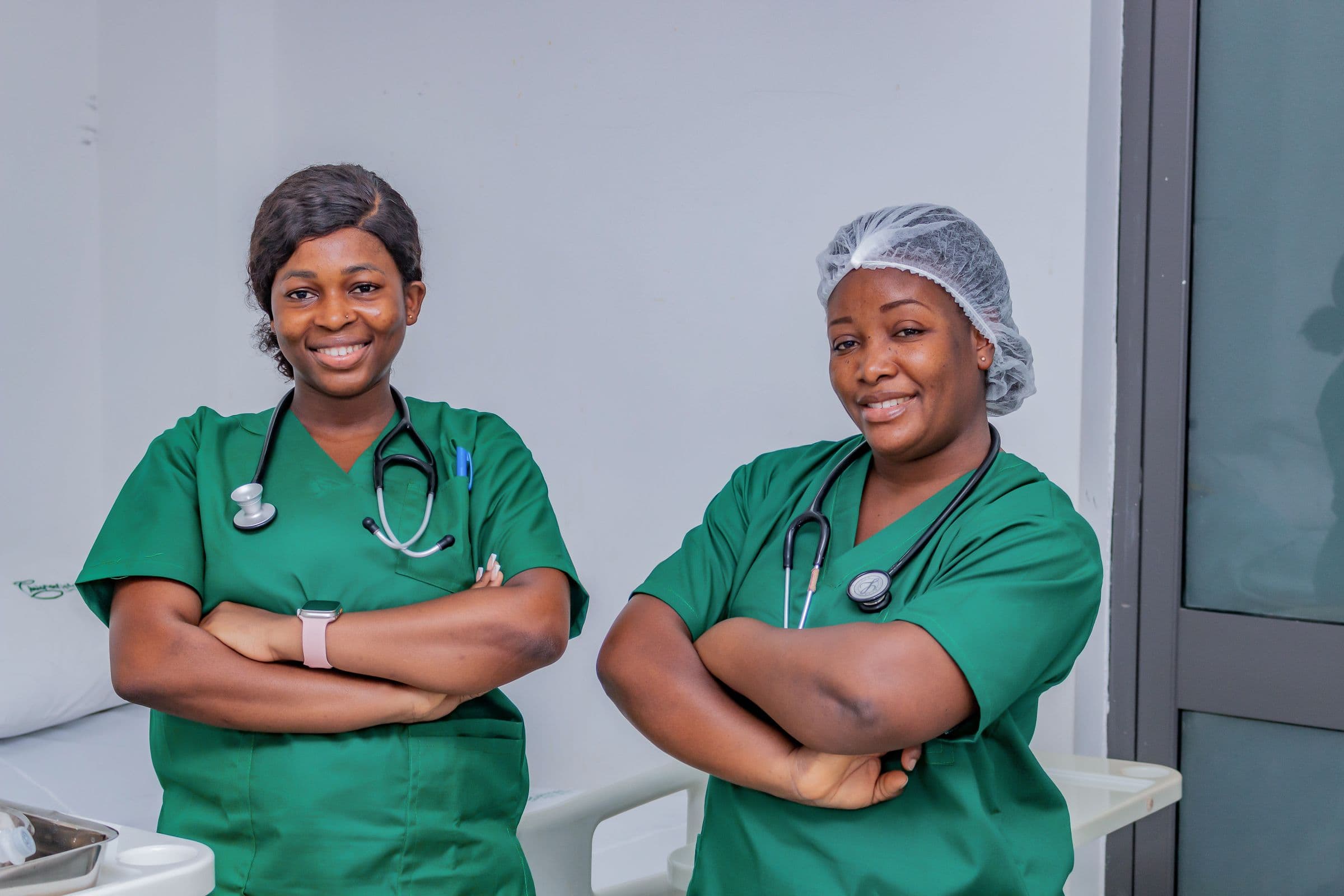 Nurses on a hospital ward